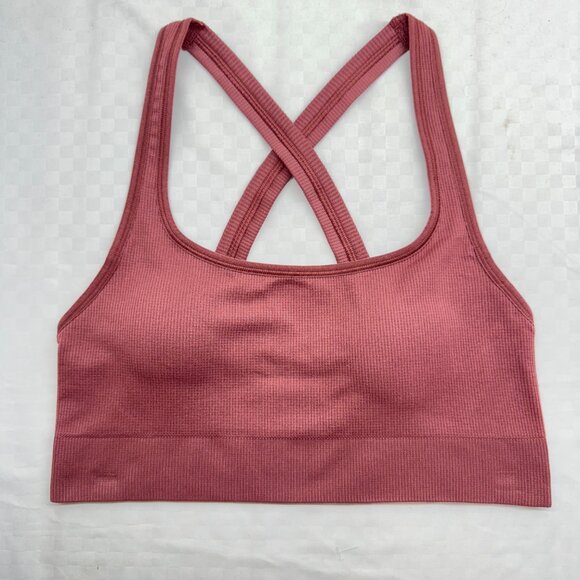 NWOT Athleta Aurora Scoop Bra A-C in Tawny Rose - Picture 2 of 7